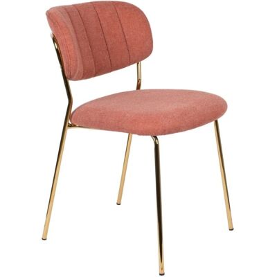 White Label Jolien Pink Stuhl - Esstischstuhl White Label Jolien Pink Stuhl - Esstischstuhl