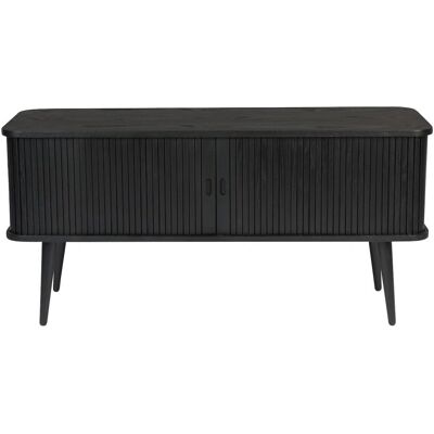Zuiver Schwarzer TV-Schrank mit Schiebetüren - 120x40x57,5 cm Zuiver Schwarzer TV-Schrank mit Schiebetüren - 120x40x57,5 cm