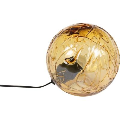 Dutchbone Lune bursztynowa szklana lampa stołowa - Oświetlenie na stół Dutchbone Lune bursztynowa szklana lampa stołowa - Oświetlenie na stół
