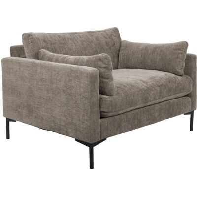 Fauteuil en tissu café - Zuiver - 125x82x101cm - Publicité Fauteuil en tissu café - Zuiver - 125x82x101cm - Publicité