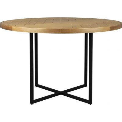 Dutchbone Runder Holztisch für 6 Personen, beige 120x75x120cm Dutchbone Runder Holztisch für 6 Personen, beige 120x75x120cm