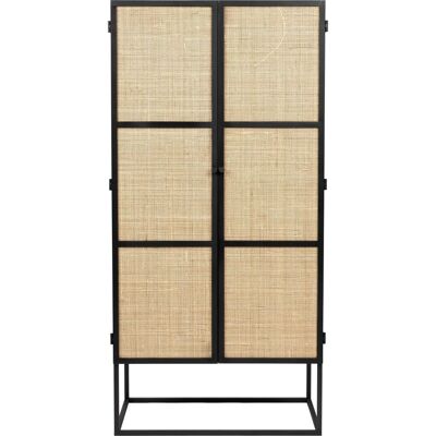 Guuji Kleiderschrank - Japandi Stil, Rattan Türen, Magnetverschluss Guuji Kleiderschrank - Japandi Stil, Rattan Türen, Magnetverschluss