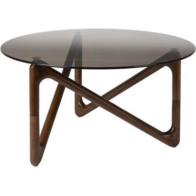 Dutchbone Naia Couchtisch - Rund, Walnuss, 80x80x40cm Dutchbone Naia Couchtisch - Rund, Walnuss, 80x80x40cm