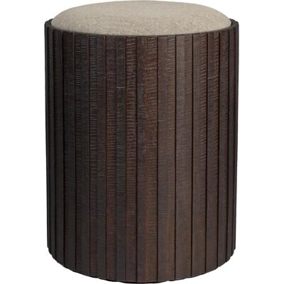 Dutchbone - Bay - light fabric - recycled teak - Ottoman Dutchbone - Bay - light fabric - recycled teak - Ottoman