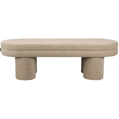Dutchbone Fern - Banc en tissu bouclé ovale - Publicité Dutchbone Fern - Banc en tissu bouclé ovale - Publicité