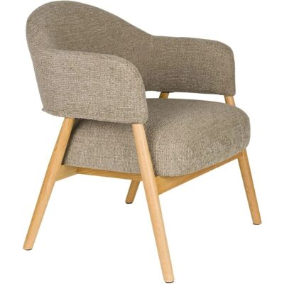 Indy Lounge Sessel - Skandinavisches Design, Breiter Gepolsterter Sitz, Eichenbasis Indy Lounge Sessel - Skandinavisches Design, Breiter Gepolsterter Sitz, Eichenbasis