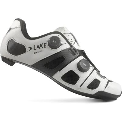 Chaussures de cyclisme Lake CX242 - Blanc Noir - 45.5 - Publicité Chaussures de cyclisme Lake CX242 - Blanc Noir - 45.5 - Publicité