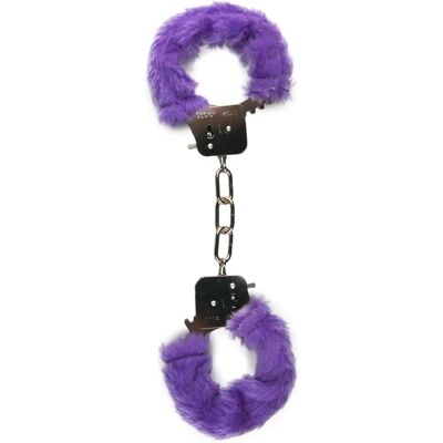 Easytoys Fetish Collection Manchettes en peluche - Violet - Handfesseln pour bondage Easytoys Fetish Collection Manchettes en peluche - Violet - Handfesseln pour bondage