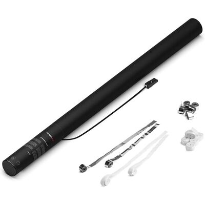 MagicFX Magic FX Cannon a streamers elettrico PRO 80cm - Bianco+Argento - Canon di serpentinas MagicFX Magic FX Cannon a streamers elettrico PRO 80cm - Bianco+Argento - Canon di serpentinas