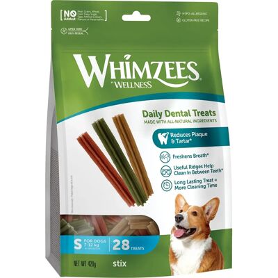 Whimzees Small Stix Dog Chew - Dental Treats 28 Pack Whimzees Small Stix Dog Chew - Dental Treats 28 Pack