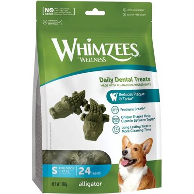 Whimzees Crocodile Dental Dog Chew - Small 24 Pack Whimzees Crocodile Dental Dog Chew - Small 24 Pack