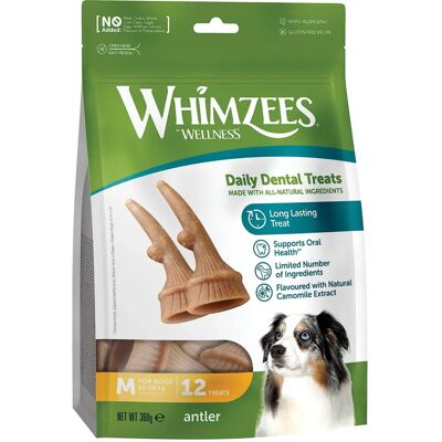 Whimzees Antler Dog Treat - Supports Oral Health Whimzees Antler Dog Treat - Supports Oral Health