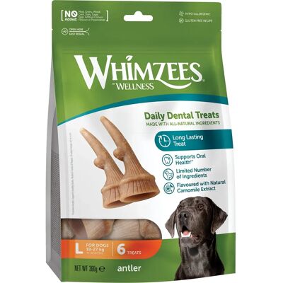 Whimzees Store Store Gevir Hundesnacks - 6 stk - Støtter tannhelse Whimzees Store Store Gevir Hundesnacks - 6 stk - Støtter tannhelse