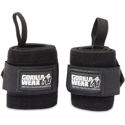 Gorilla Wear Basis Polsbanden - Pols Wraps, Zwart, One Size Gorilla Wear Basis Polsbanden - Pols Wraps, Zwart, One Size