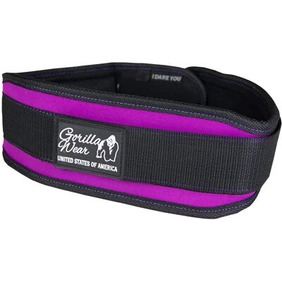 Gorilla Wear 4 Zoll Damen Heben Gürtel Schwarz/Lila S - Gewichtheben Gürtel Gorilla Wear 4 Zoll Damen Heben Gürtel Schwarz/Lila S - Gewichtheben Gürtel