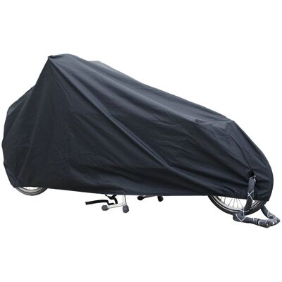 Housse de vélo DS COVERS Cargo 2 roues étanche - Noir - Publicité Housse de vélo DS COVERS Cargo 2 roues étanche - Noir - Publicité