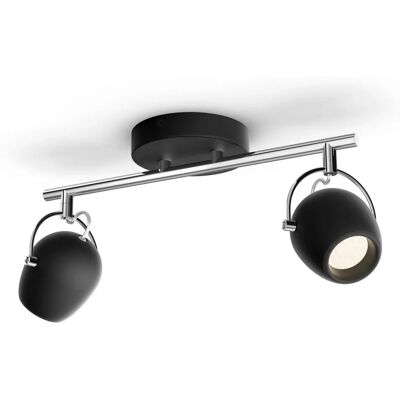 Philips Rivano LED Spot - 4,5W, Černá, 2700K - LED bodové světlo Philips Rivano LED Spot - 4,5W, Černá, 2700K - LED bodové světlo