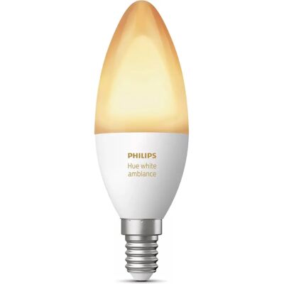 Ampoule intelligente Philips Hue White Ambience - 6W - Blanc - Publicité Ampoule intelligente Philips Hue White Ambience - 6W - Blanc - Publicité