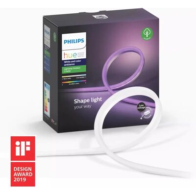Philips Hue Ruban lumineux extérieur intelligent 2 m IP67 - Publicité Philips Hue Ruban lumineux extérieur intelligent 2 m IP67 - Publicité