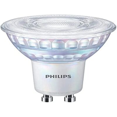 Philips GU10 MASTER LED Spot Value dimmable 6,2W comme 75W verre Ra90 120° 3000K lumière blanche chaude - Publicité Philips GU10 MASTER LED Spot Value dimmable 6,2W comme 75W verre Ra90 120° 3000K lumière blanche chaude - Publicité