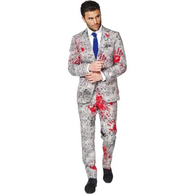 Opposuits Zombiac Grau 54 Kostüm - Zombie Thema Anzug Opposuits Zombiac Grau 54 Kostüm - Zombie Thema Anzug