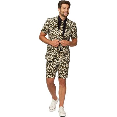 Opposuits The Jag Beige Anzug - Tiermuster Party-Outfit Opposuits The Jag Beige Anzug - Tiermuster Party-Outfit