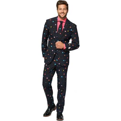 Opposuits Pac-Man Kostüm - Schwarz, Slim-Fit, EU 54 - Kostüm Opposuits Pac-Man Kostüm - Schwarz, Slim-Fit, EU 54 - Kostüm