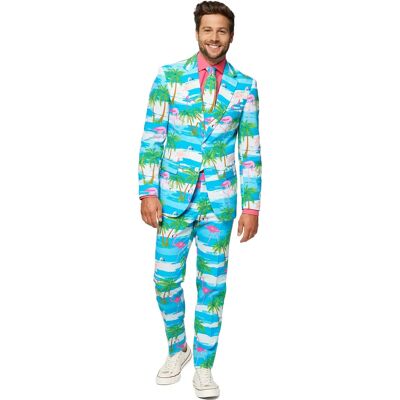 Opposuits Mr. Flamingo Kostüm - Tropischer Anzug für Männer Opposuits Mr. Flamingo Kostüm - Tropischer Anzug für Männer