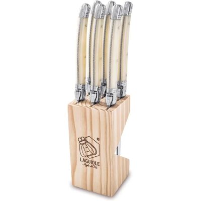 Laguiole Style de Vie Premium Line 6-delte Rosa Kjøttkniver Laguiole Style de Vie Premium Line 6-delte Rosa Kjøttkniver