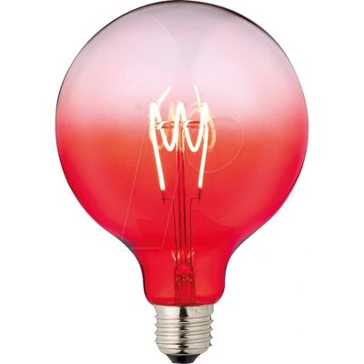 Lámpara Globo LED Schiefer - Rojo - Regulable - 360° - E27 - 4W Lámpara Globo LED Schiefer - Rojo - Regulable - 360° - E27 - 4W