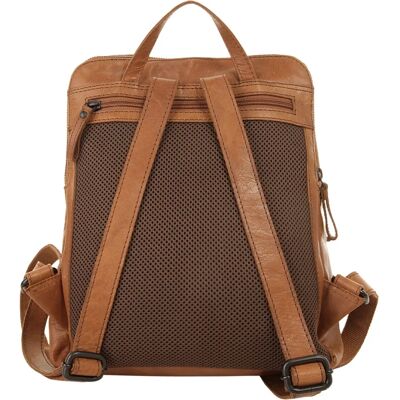 Cityrucksack SPIKES & SPARROW - 33x26x6cm - Cognac - Echtes Leder - Rucksack Cityrucksack SPIKES & SPARROW - 33x26x6cm - Cognac - Echtes Leder - Rucksack