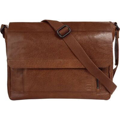 Spikes & Sparrow Echt Leder Umhängetasche - Verstellbarer Schultergurt - 7L - Cognac Spikes & Sparrow Echt Leder Umhängetasche - Verstellbarer Schultergurt - 7L - Cognac