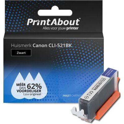 Cartuccia inchiostro nero Canon CLI-521BK - Compatibile stampante Cartuccia inchiostro nero Canon CLI-521BK - Compatibile stampante
