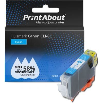 PrintAbout CLI-8C Cyan Tintenpatrone - Druckerpatrone für Canon PrintAbout CLI-8C Cyan Tintenpatrone - Druckerpatrone für Canon