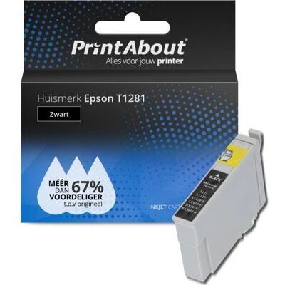 Cartouche d'Encre Noire T1281 PrintAbout - Accessoire pour Imprimante à Jet d'Encre - Publicité Cartouche d'Encre Noire T1281 PrintAbout - Accessoire pour Imprimante à Jet d'Encre - Publicité