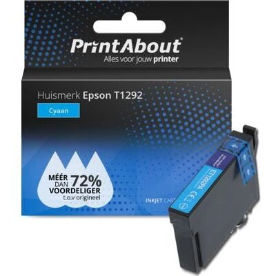 PrintAbout T1292 Cartuccia di Inchiostro Ciano - Compatibile Epson PrintAbout T1292 Cartuccia di Inchiostro Ciano - Compatibile Epson
