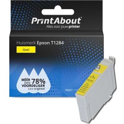 PrintAbout T1284 Tintenpatrone - Gelb Kompatibel mit Epson PrintAbout T1284 Tintenpatrone - Gelb Kompatibel mit Epson