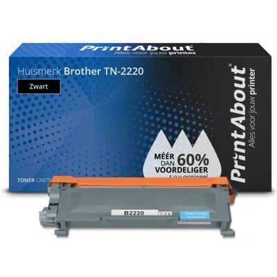 PrintAbout Cartouche de toner Brother TN-2220 - Grande capacité - Noir - Publicité PrintAbout Cartouche de toner Brother TN-2220 - Grande capacité - Noir - Publicité