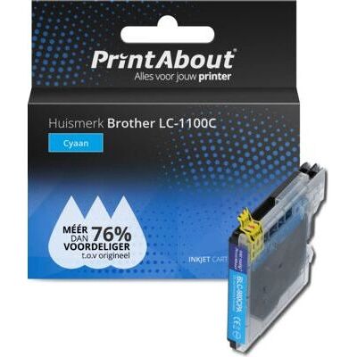 PrintAbout Brother LC-1100C Cyan Tintenpatrone - Druckerzubehör PrintAbout Brother LC-1100C Cyan Tintenpatrone - Druckerzubehör