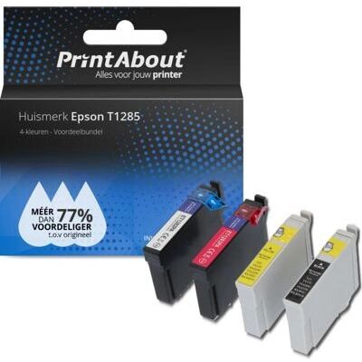 Cartouche d'encre PrintAbout T1285 - Pack de 4 couleurs pour Epson - Publicité Cartouche d'encre PrintAbout T1285 - Pack de 4 couleurs pour Epson - Publicité