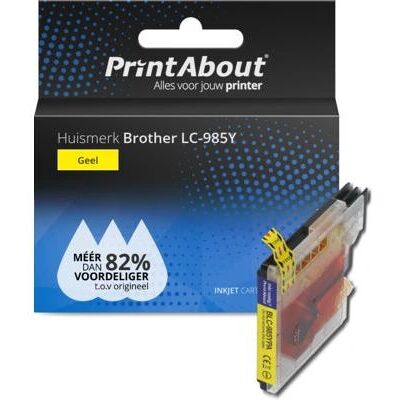 PrintAbout LC-985Y Tintenpatrone - Gelb - Tintenpatrone für Brother PrintAbout LC-985Y Tintenpatrone - Gelb - Tintenpatrone für Brother