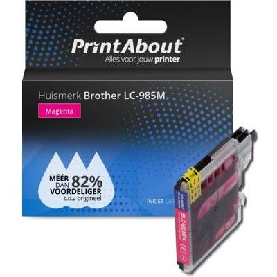 Cartuccia d'inchiostro PrintAbout LC-985M - Magenta - Compatibile Brother Cartuccia d'inchiostro PrintAbout LC-985M - Magenta - Compatibile Brother