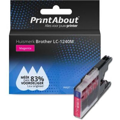 Cartuccia inchiostro Magenta Brother LC-1240M - Compatibile Cartuccia inchiostro Magenta Brother LC-1240M - Compatibile