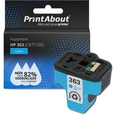 PrintAbout C8771EE Tintenpatrone - Cyan - Kompatibel mit HP 363 PrintAbout C8771EE Tintenpatrone - Cyan - Kompatibel mit HP 363