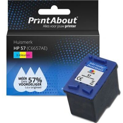 PrintAbout Cartuccia d'inchiostro C6657AE - Inchiostro multicolore per HP PrintAbout Cartuccia d'inchiostro C6657AE - Inchiostro multicolore per HP
