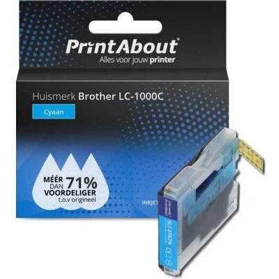 Cartuccia inchiostro ciano PrintAbout LC-1000C - Accessori per stampante a getto d'inchiostro Cartuccia inchiostro ciano PrintAbout LC-1000C - Accessori per stampante a getto d'inchiostro