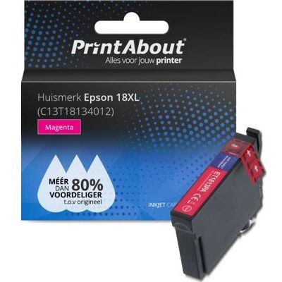 PrintAbout Cartouche Magenta Haute Capacité C13T18134012 - Publicité PrintAbout Cartouche Magenta Haute Capacité C13T18134012 - Publicité