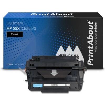 PrintAbout HP 55X (CE255X) Schwarzer Toner - Hohe Kapazität PrintAbout HP 55X (CE255X) Schwarzer Toner - Hohe Kapazität