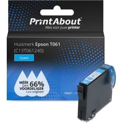 PrintAbout T061 Cyan Tintenpatrone - Druckerpatrone für Epson PrintAbout T061 Cyan Tintenpatrone - Druckerpatrone für Epson