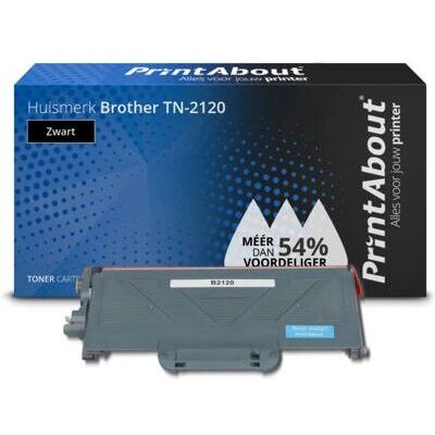 PrintAbout Toner TN-2120 - Noir - Grande Capacité - Imprimante - Publicité PrintAbout Toner TN-2120 - Noir - Grande Capacité - Imprimante - Publicité
